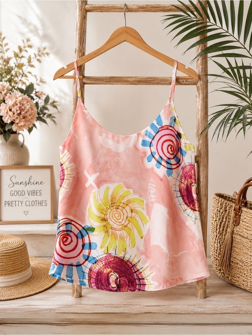 Scotch & Soda Pink Abstract Floral Camisole XS